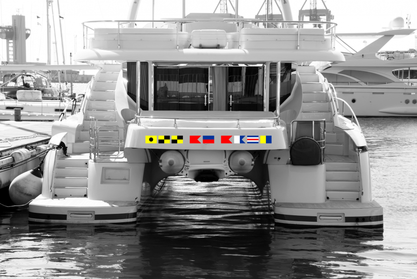 Sticker on boat